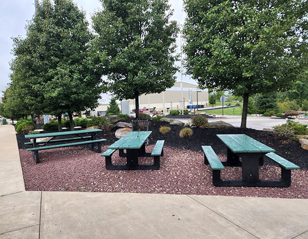 Picnic Tables Outside Cool Springs Pro Shop